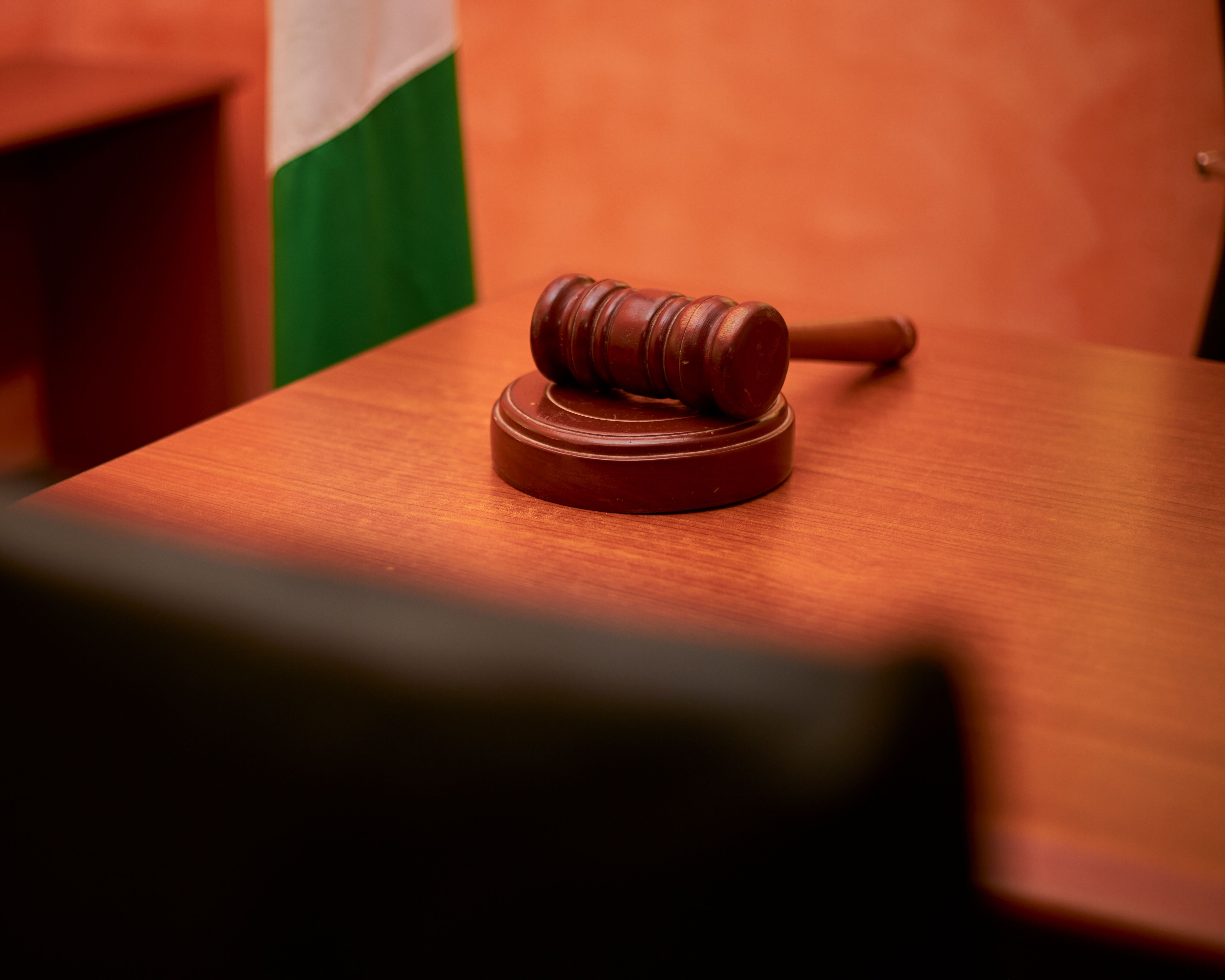 Gavel on a desk, representing UK gambling law and regulation